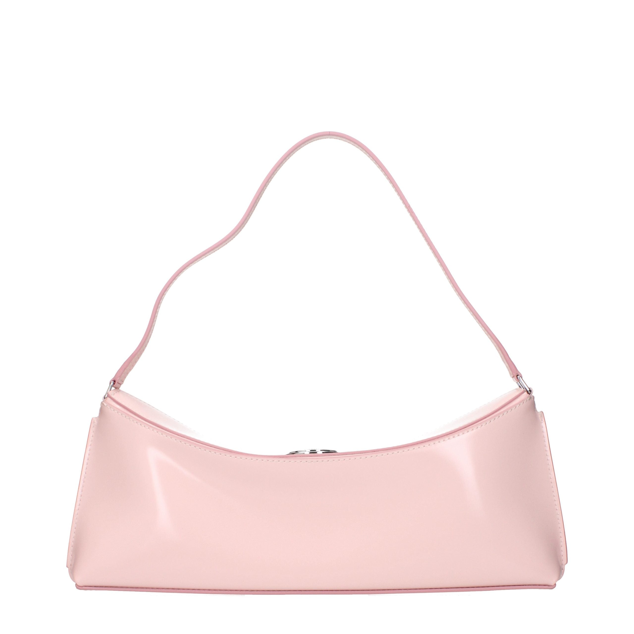 Jacquemus Schultertasche aus pinkfarbenem Leder