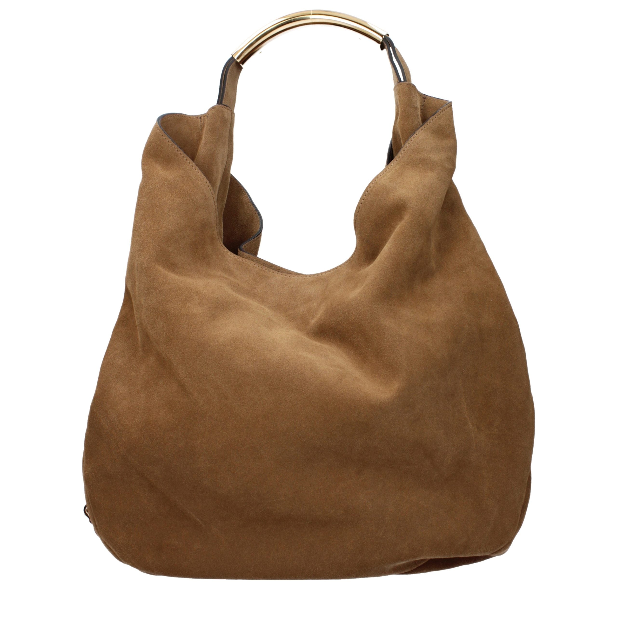 Moschino Braune Leder Schultertasche