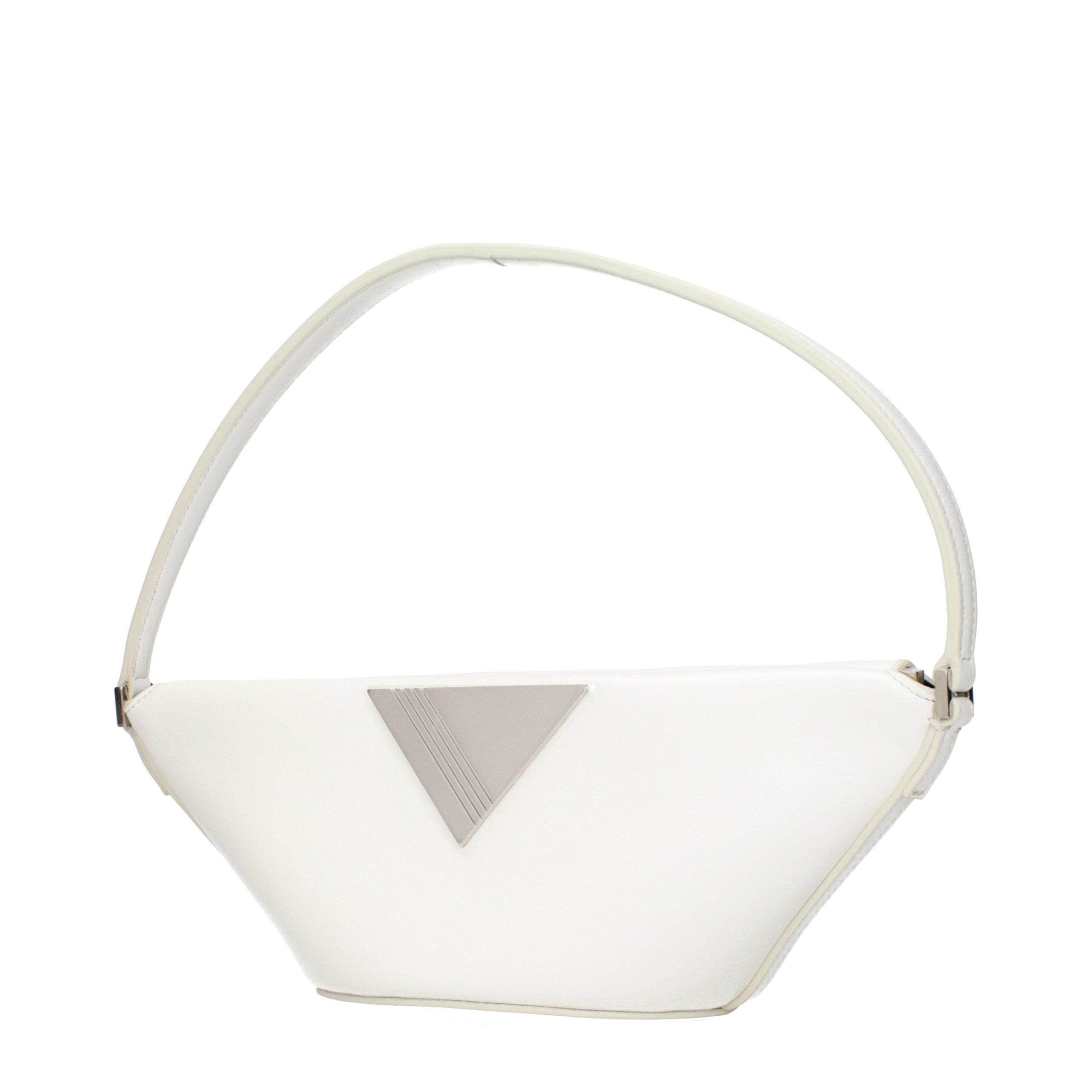 The Attico Weiße Ledertasche