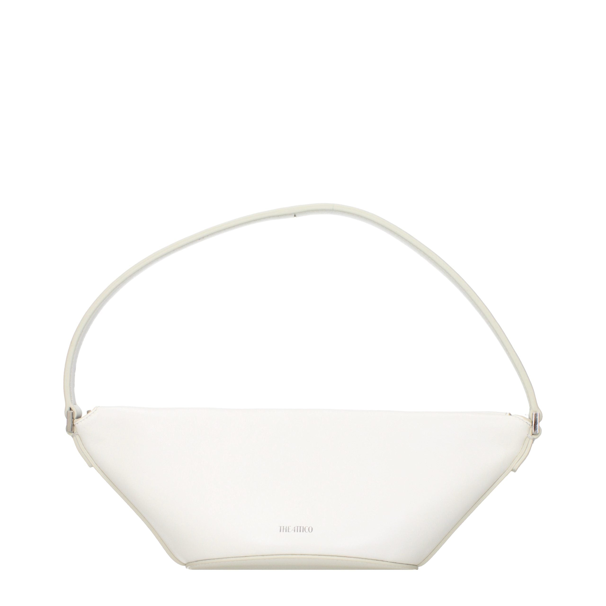 The Attico Weiße Ledertasche