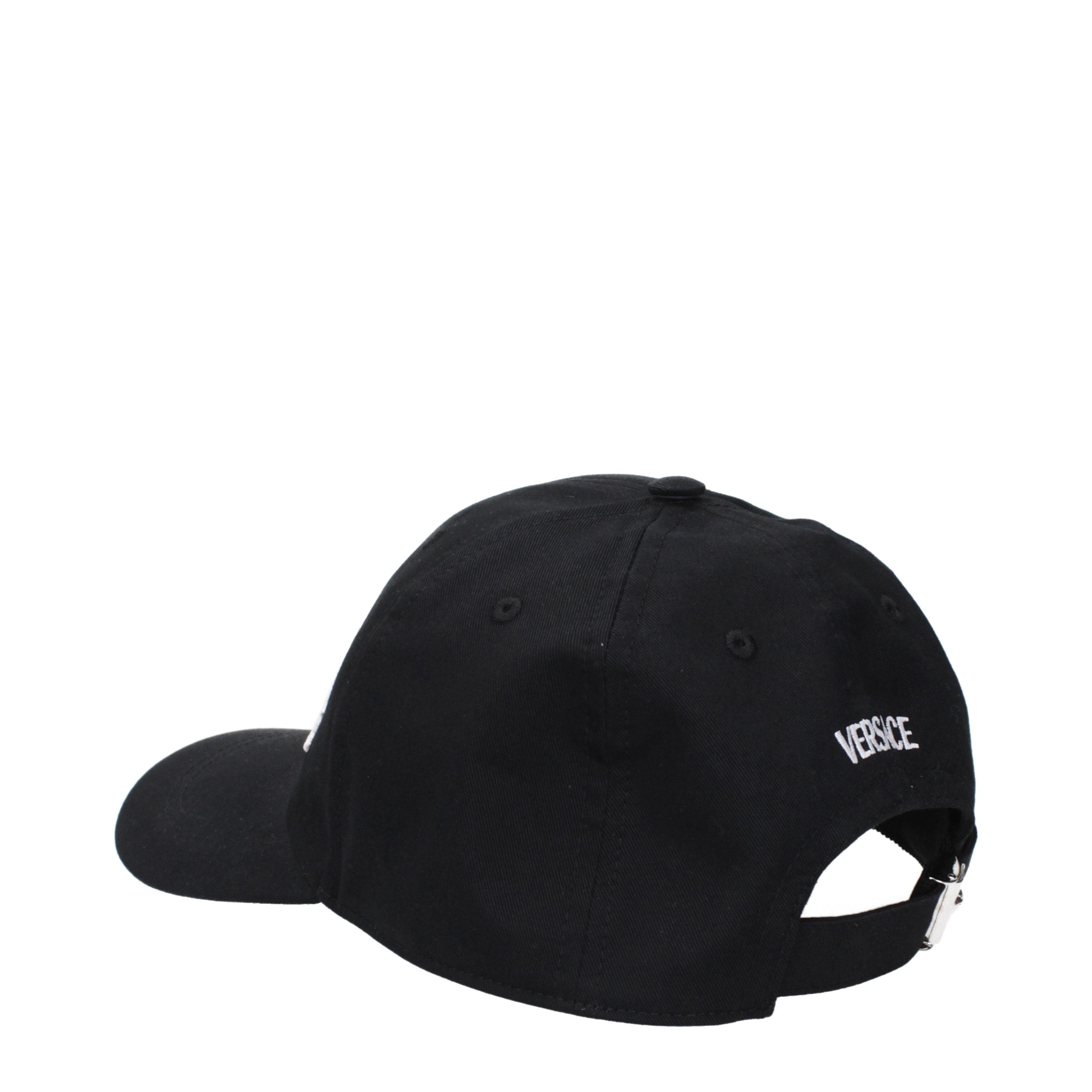 Versace Schwarze Baumwollkappe (Baseball Cap)