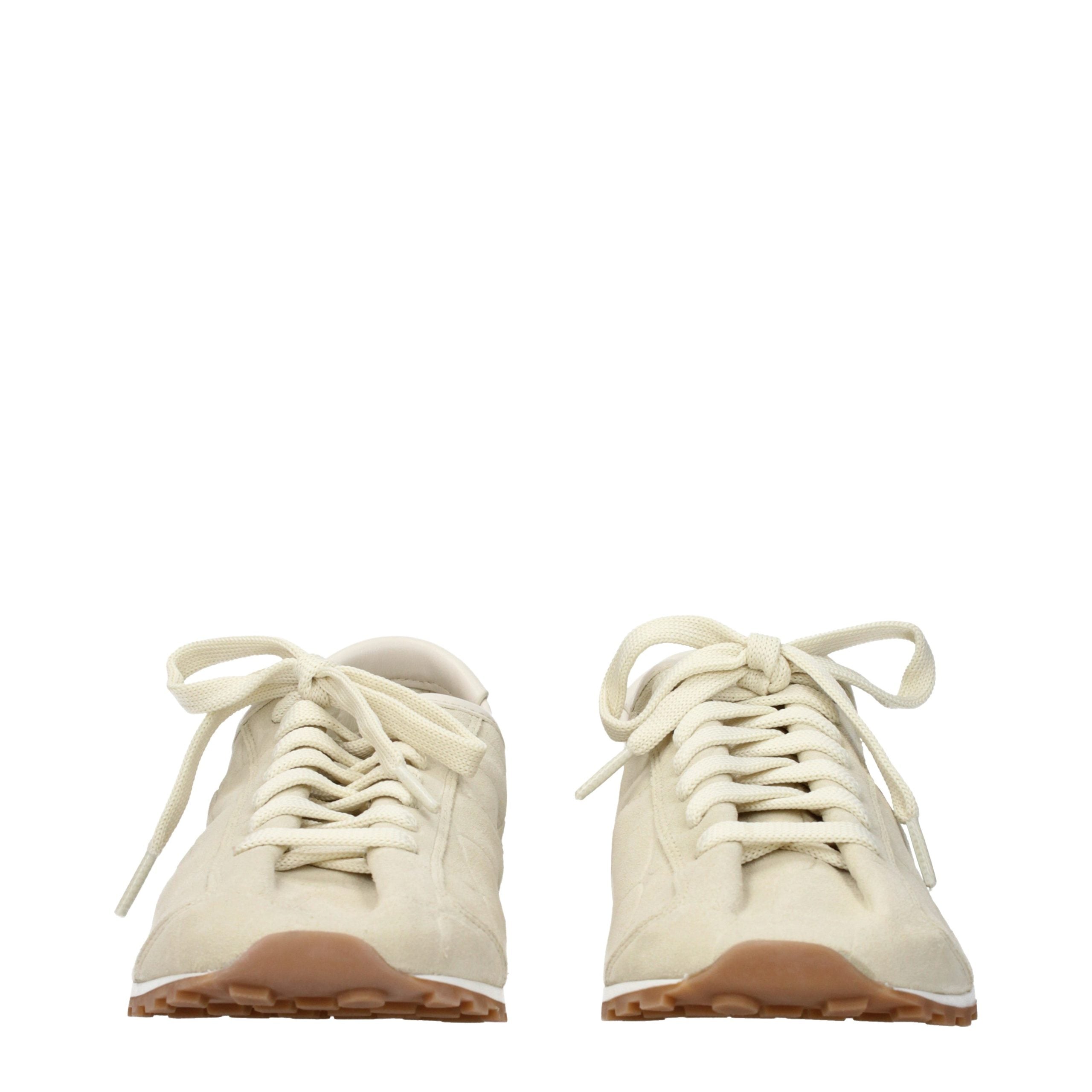 Jacquemus Beige Leder Low-Top Sneaker