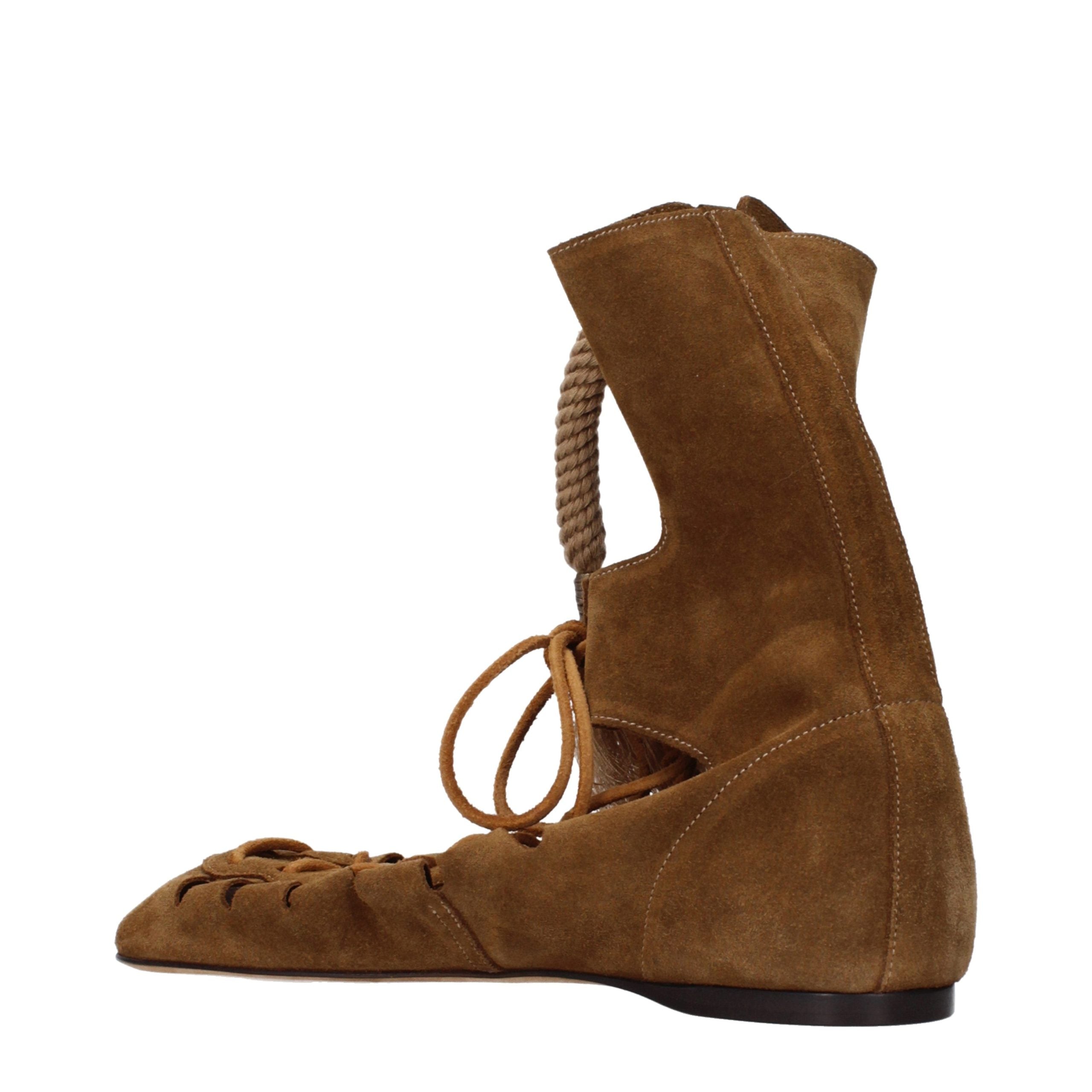 Isabel Marant Braune Lederstiefeletten