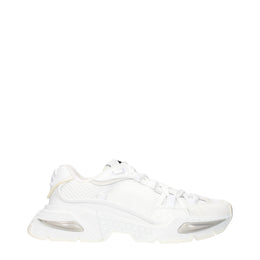 Dolce & Gabbana Weiße Stoff-Sneaker im Athletic-Look