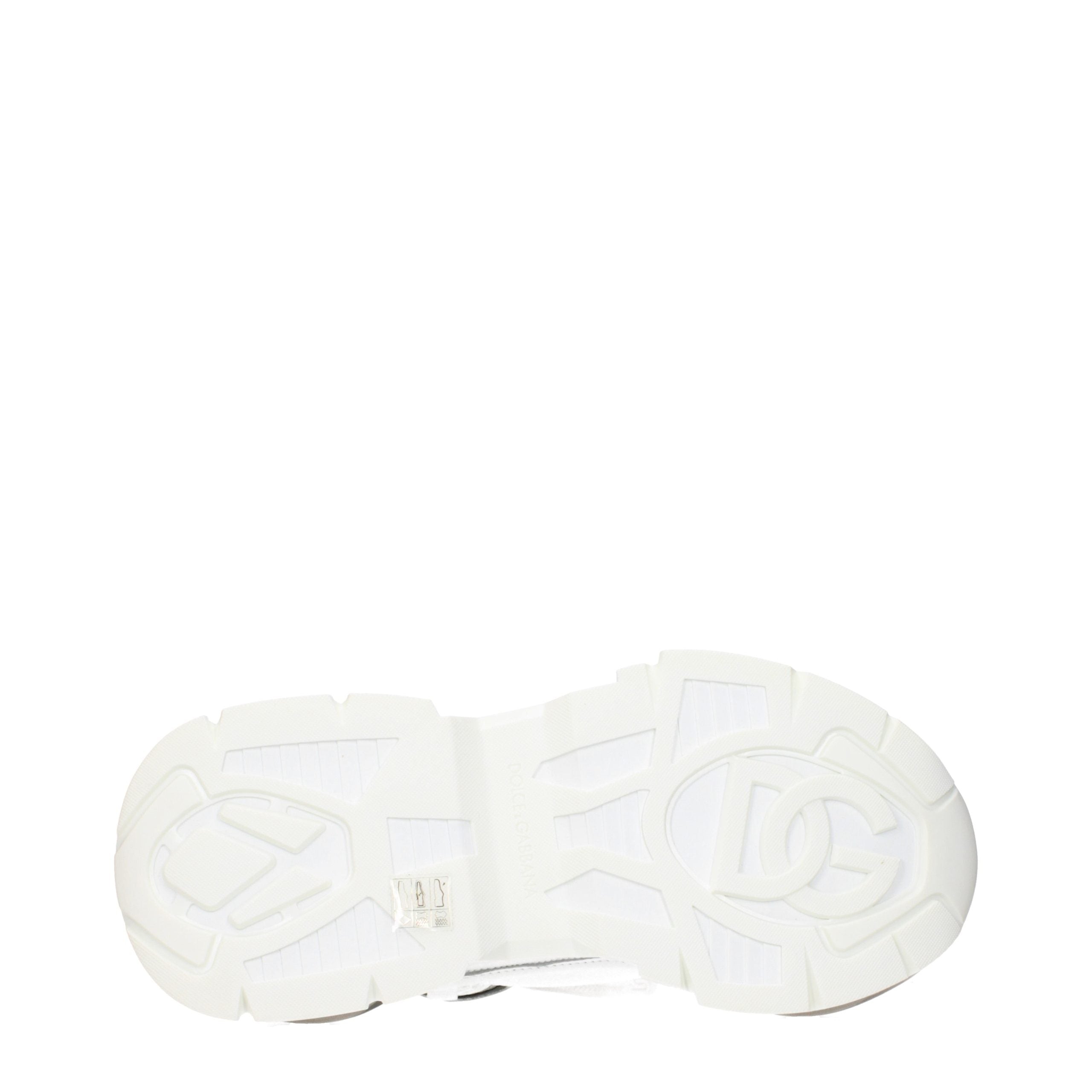 Dolce & Gabbana Weiße Stoff-Sneaker im Athletic-Look