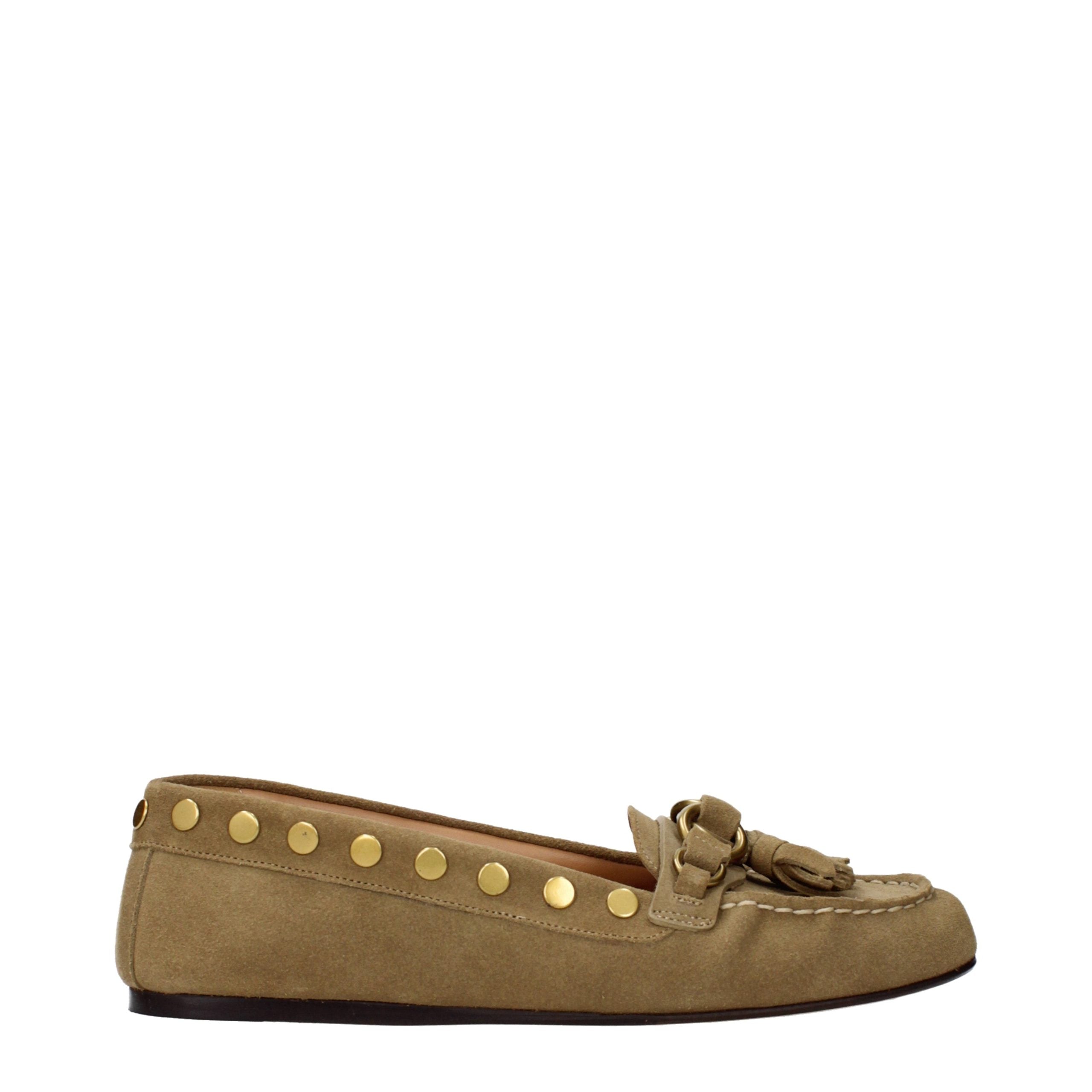 Isabel Marant Braune Loafer aus Leder zum Hineinschlüpfen