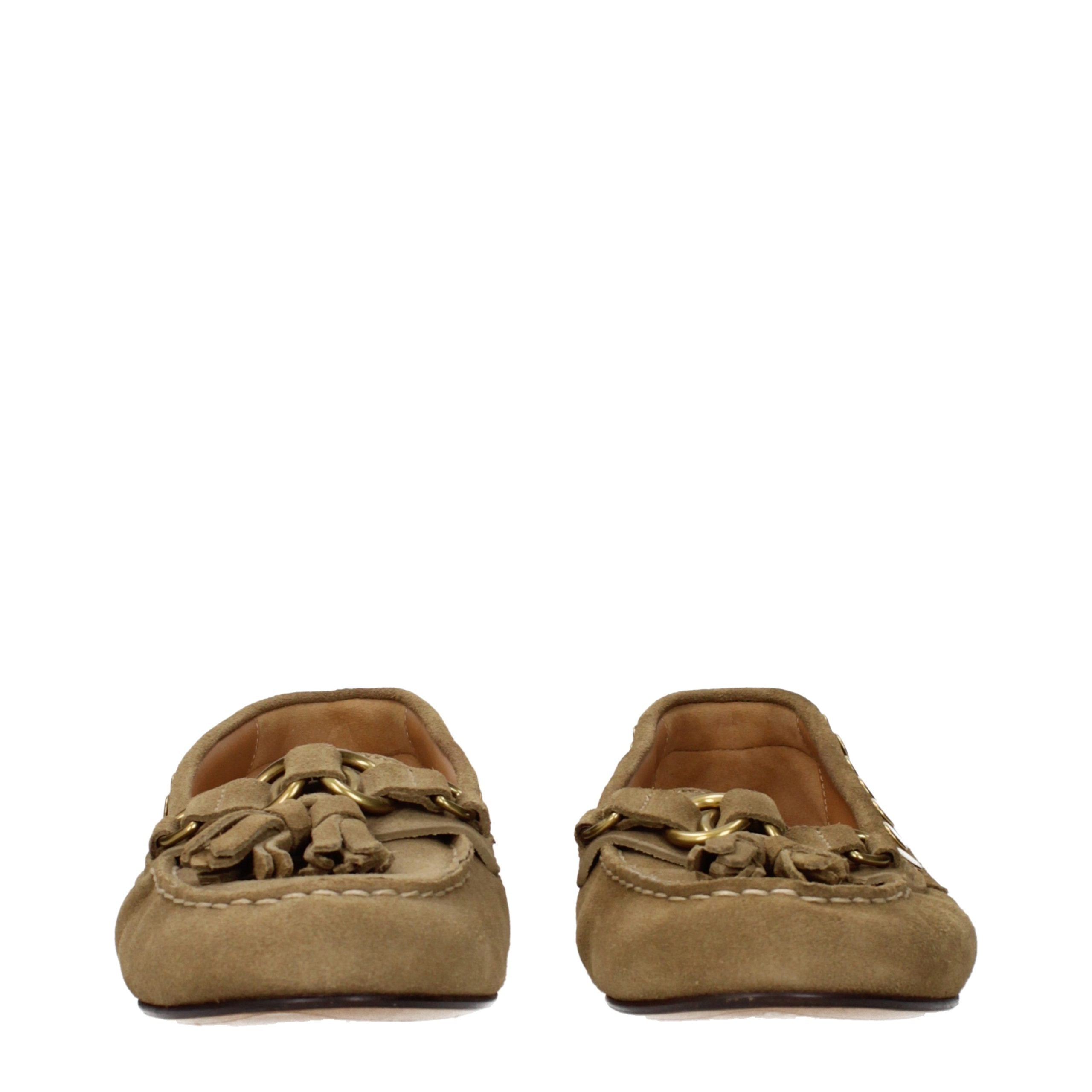 Isabel Marant Braune Loafer aus Leder zum Hineinschlüpfen