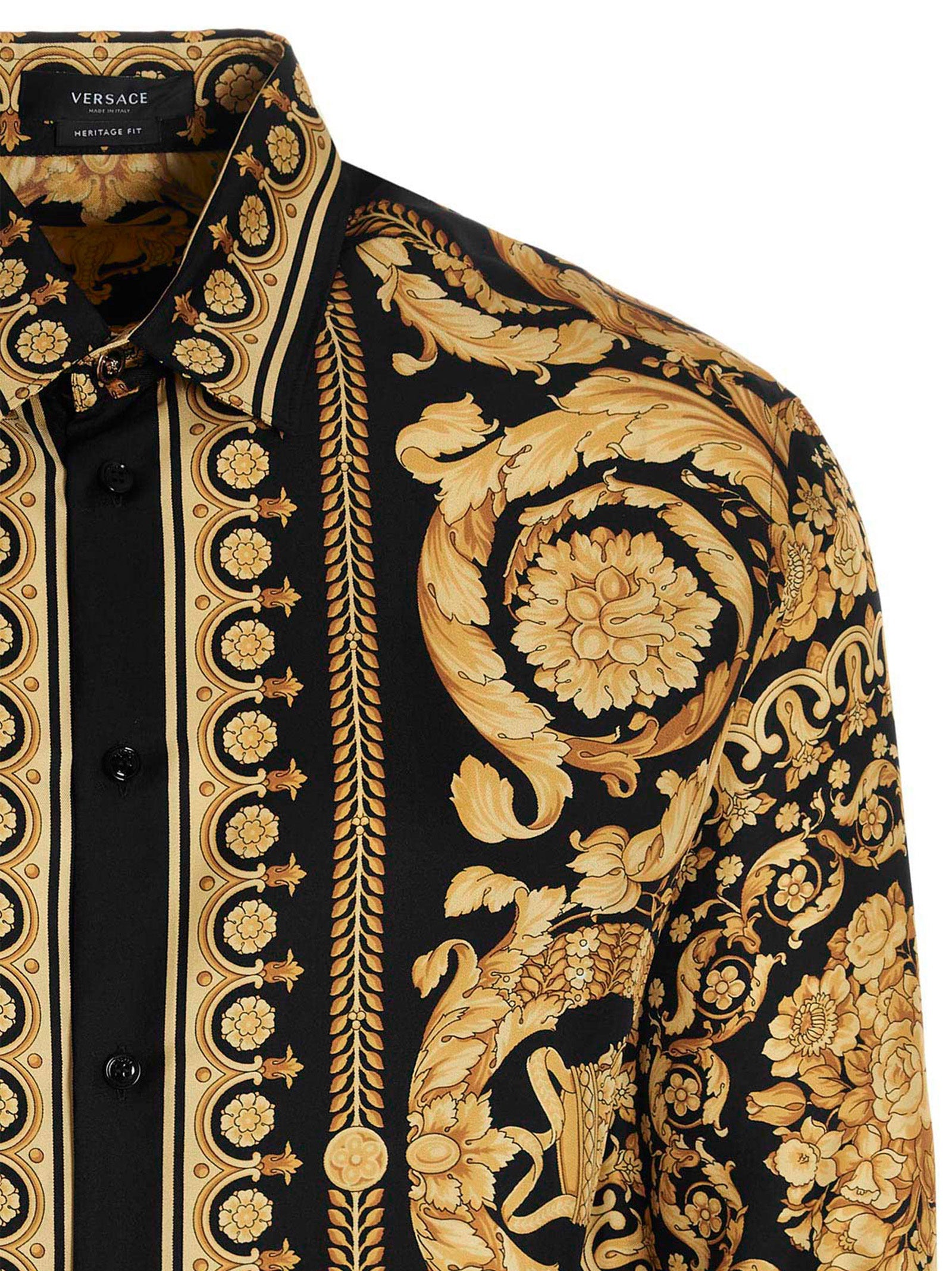 Versace Seidenbluse in Gold