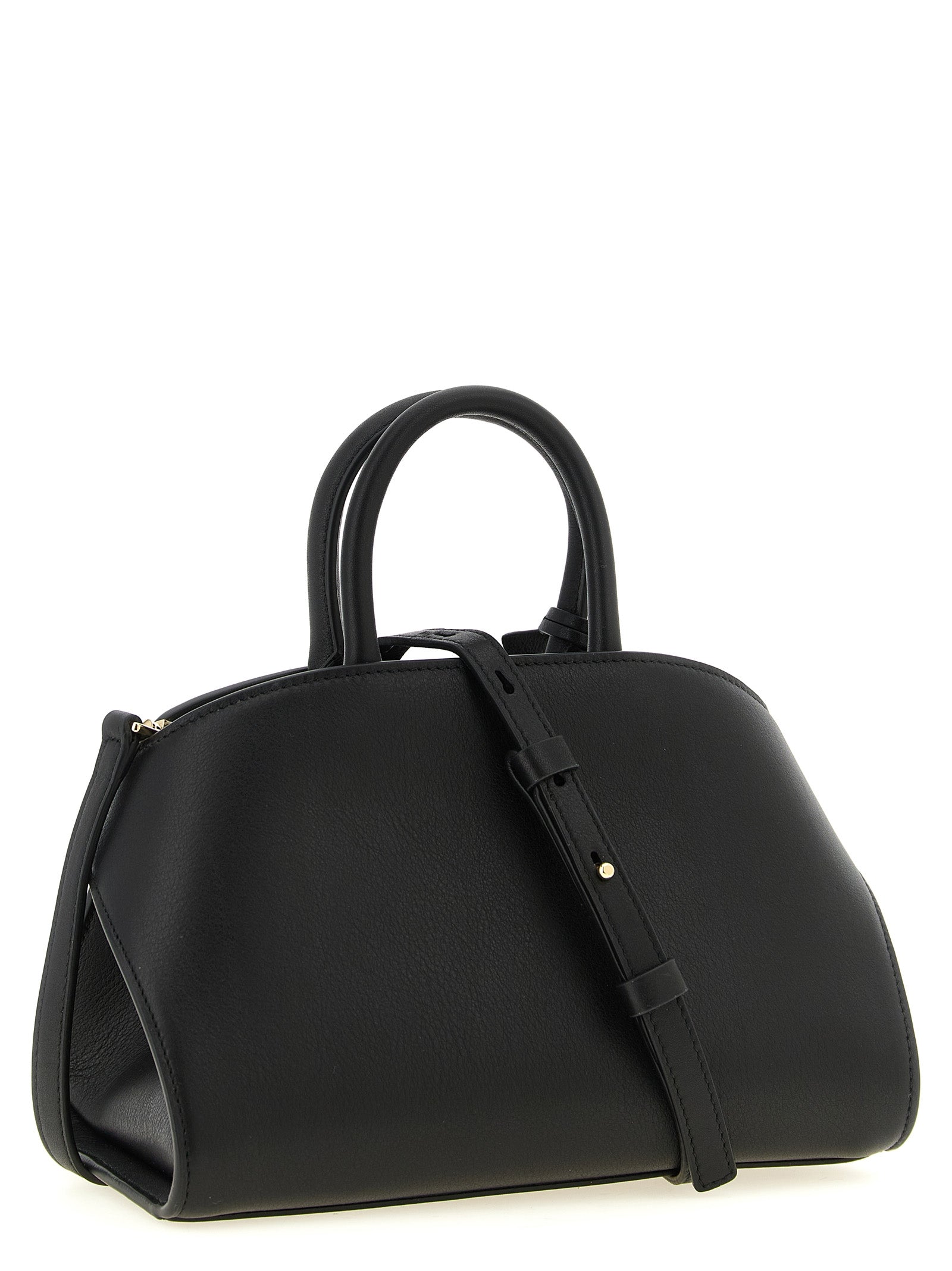 Ferragamo Schwarze Kalbsleder-Handtasche