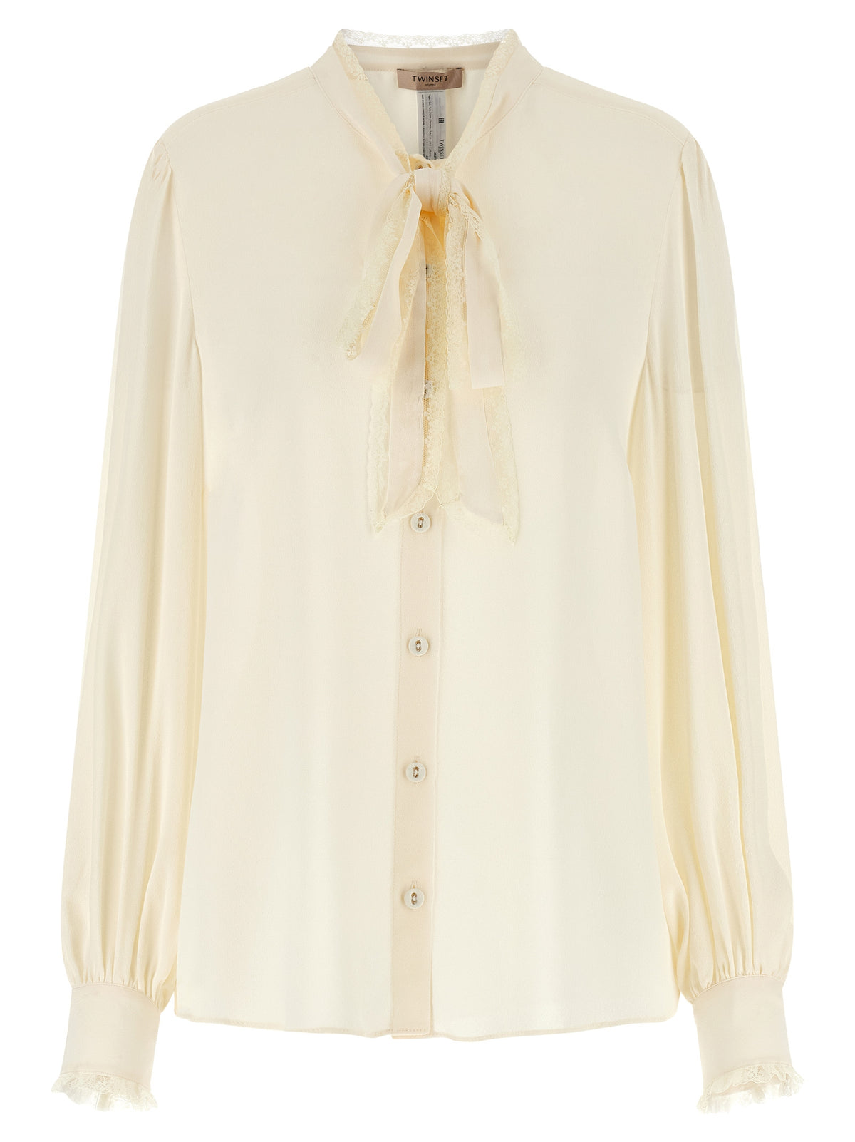 Twinset Weiße Viskose-Bluse