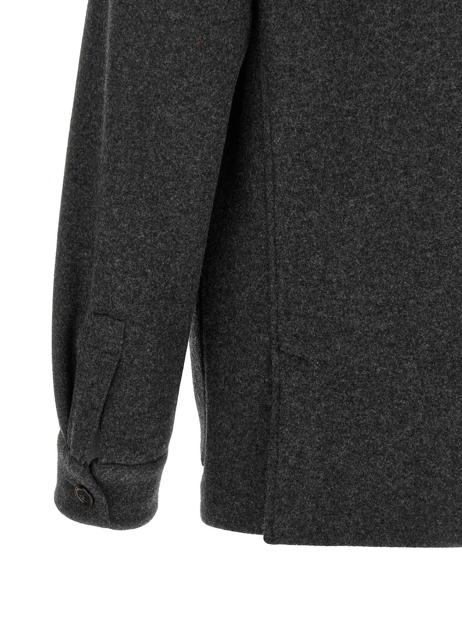 ZEGNA Graue Wollbluse