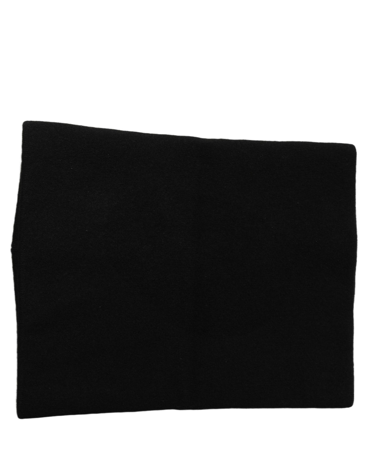 Dolce & Gabbana Herren-Schal aus schwarzem Kaschmir, gestrickt