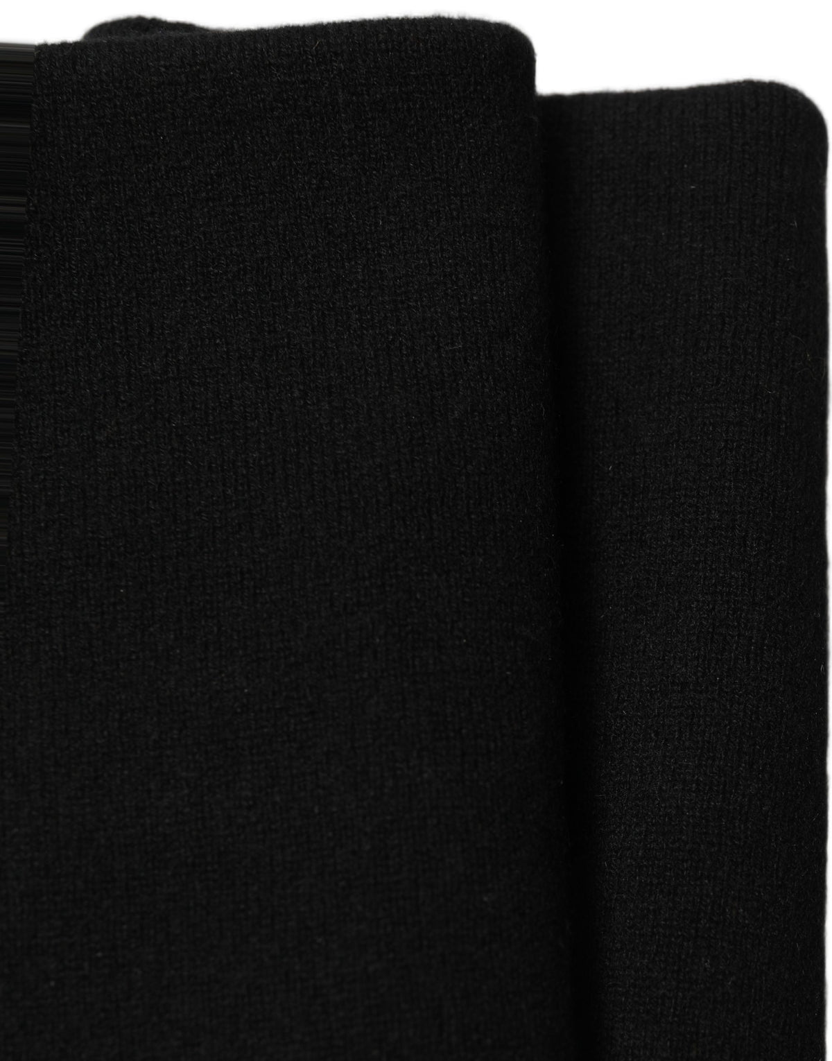 Dolce & Gabbana Herren-Schal aus schwarzem Kaschmir, gestrickt