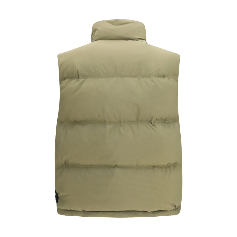 Stone Island Ärmellose Zweifarbige Jacke aus Polyamid