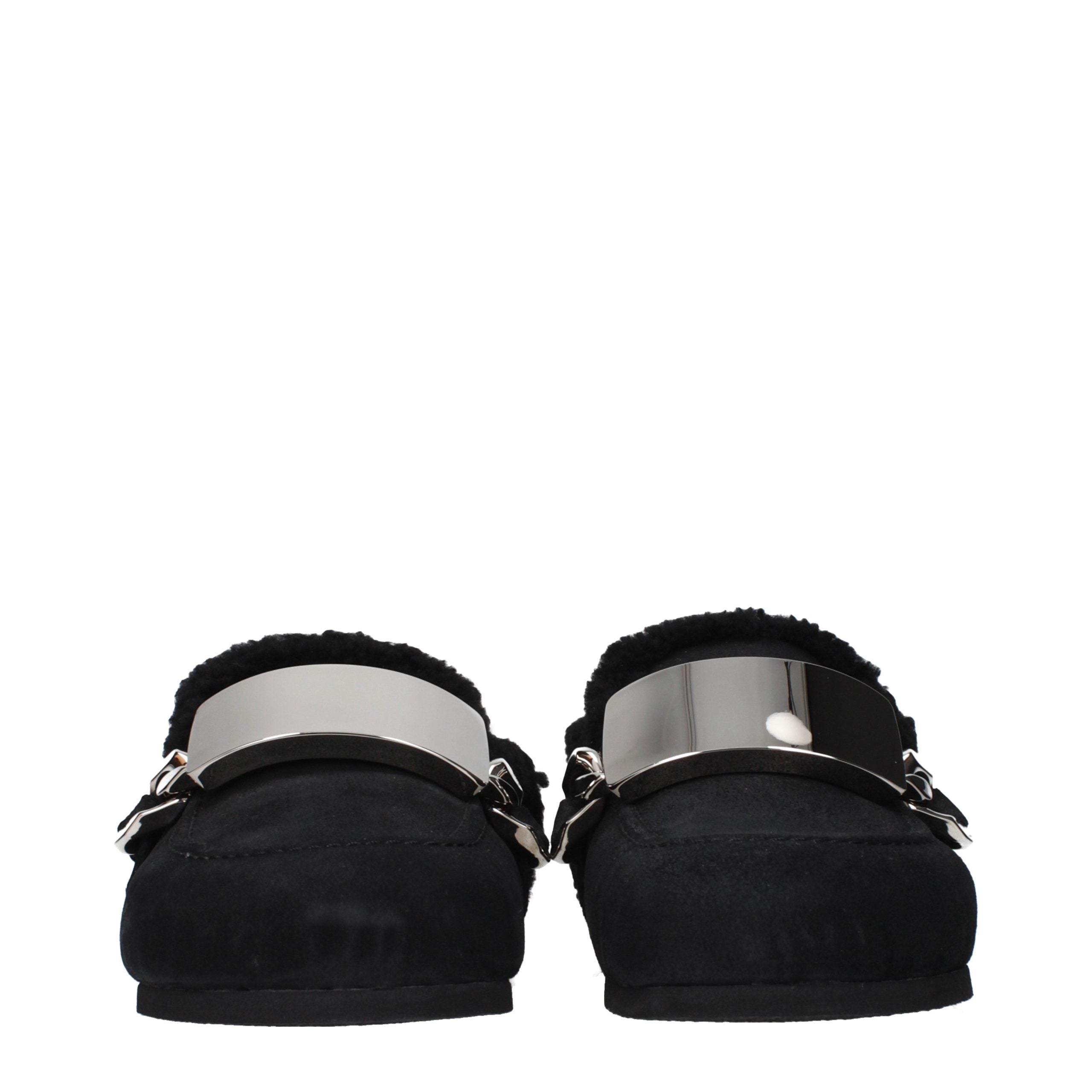J.W.Anderson Schwarze Leder-Slipper