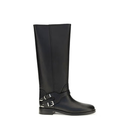 PINKO Schwarze Bos Taurus Kalbsleder Chelsea Boots
