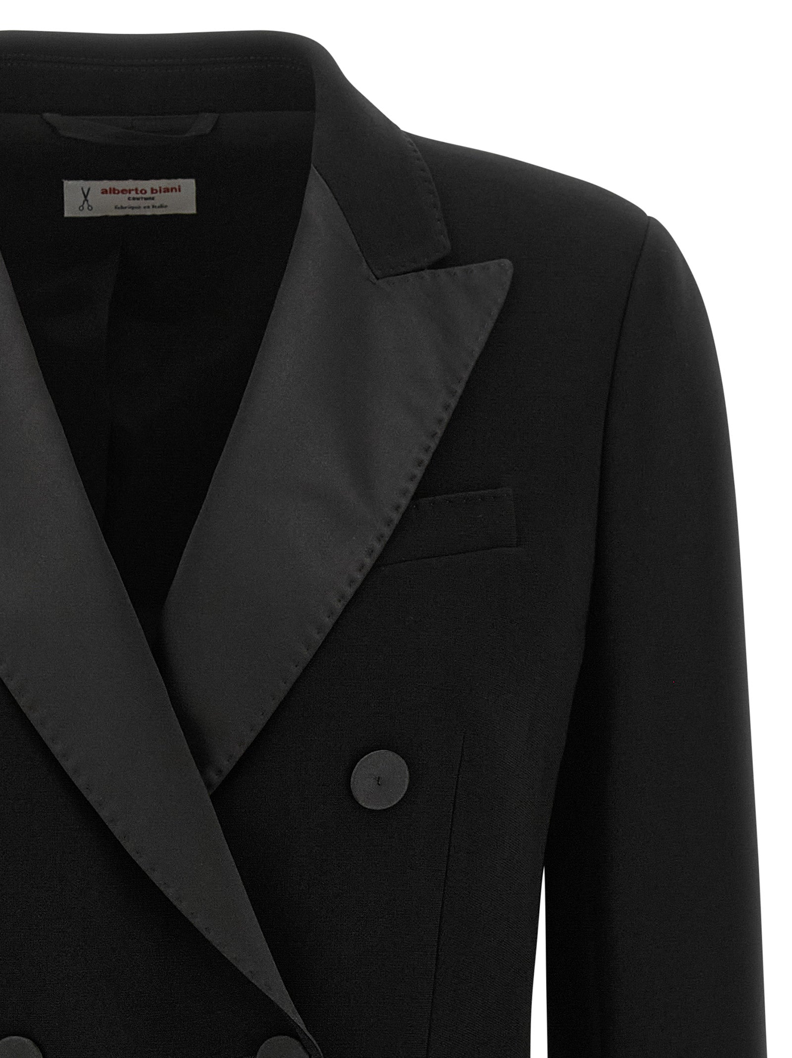 Alberto Biani Schwarzer Triacetat-Blazer