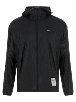 SATISFY Schwarze Polyamid-Shell-Jacke