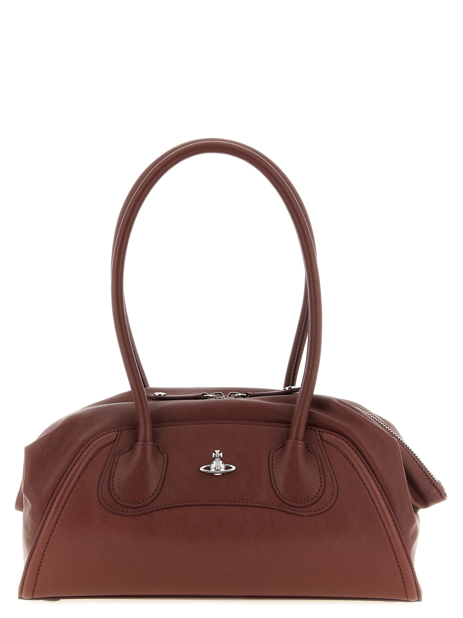 Vivienne Westwood Braunes Kalbsleder Damen Crossbody Tasche