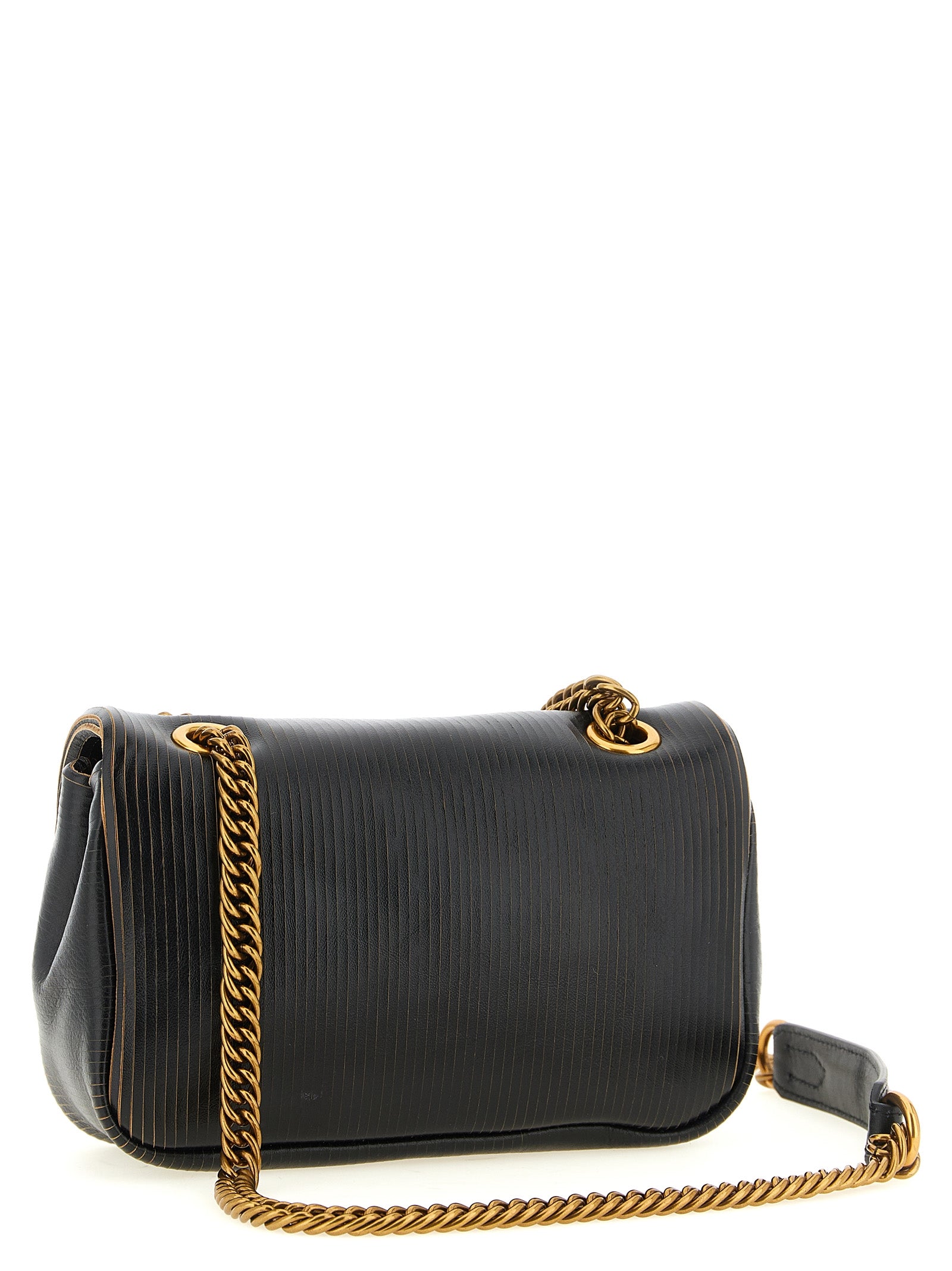 Vivienne Westwood Schwarze Kalbsleder-Schultertasche