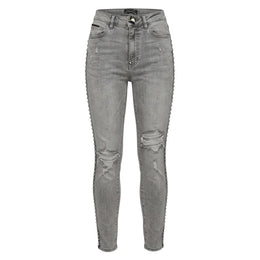 Philipp Plein Graue Baumwollhose für Damen