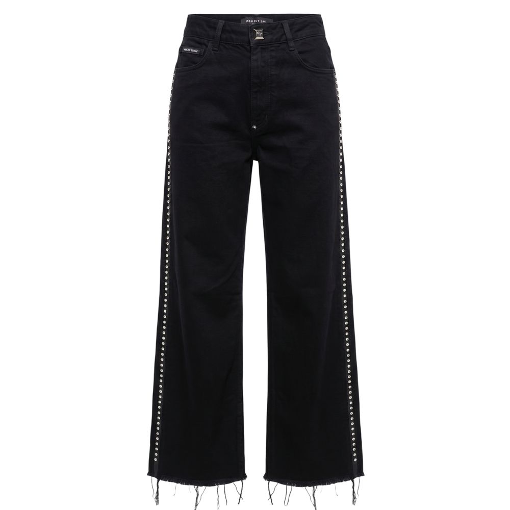 Philipp Plein Schwarze Baumwollhose für Damen