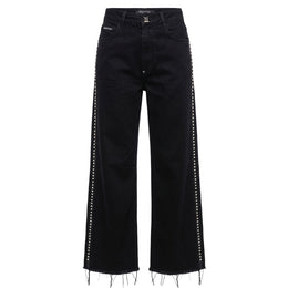 Philipp Plein Schwarze Baumwollhose für Damen