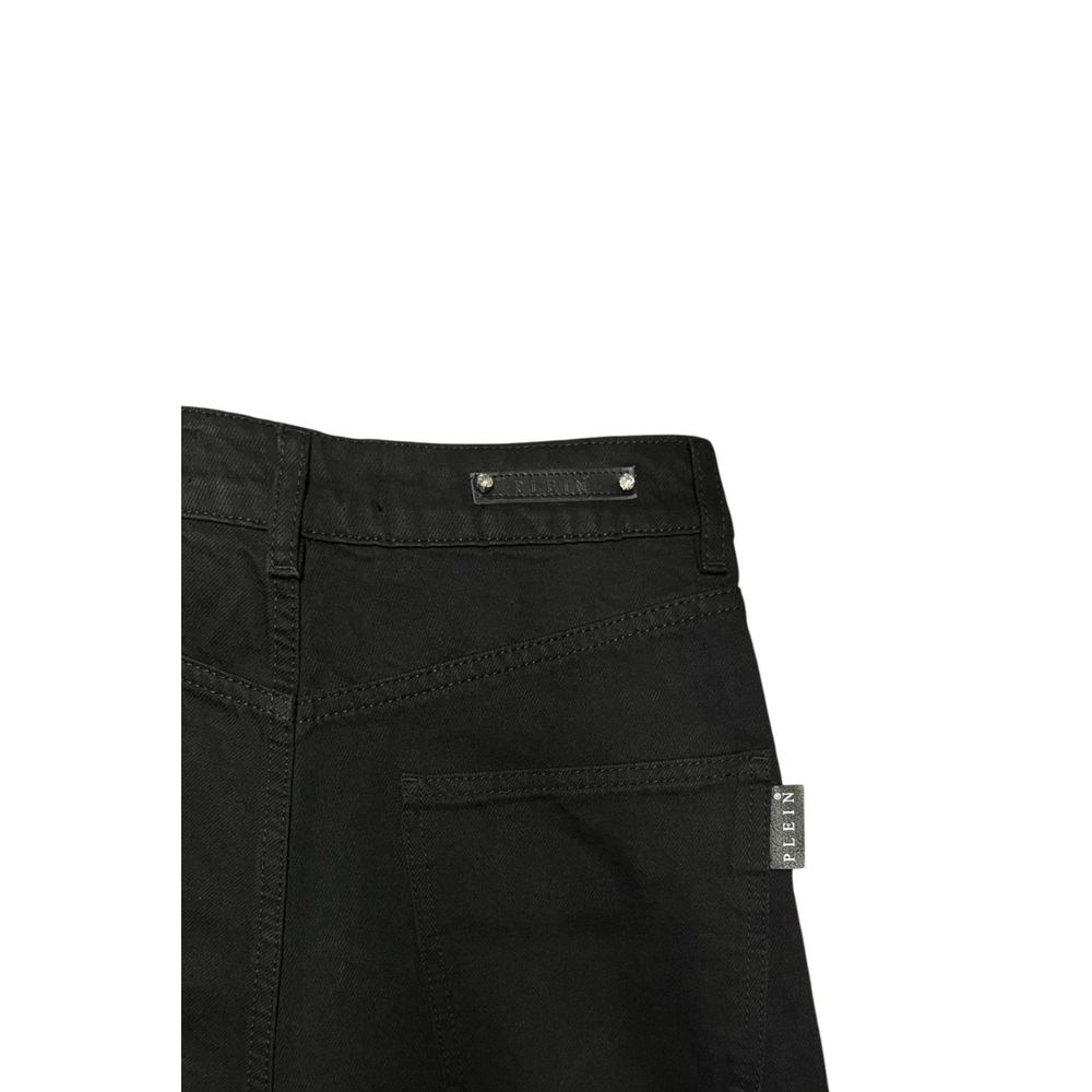 Philipp Plein Schwarze Baumwollhose für Damen