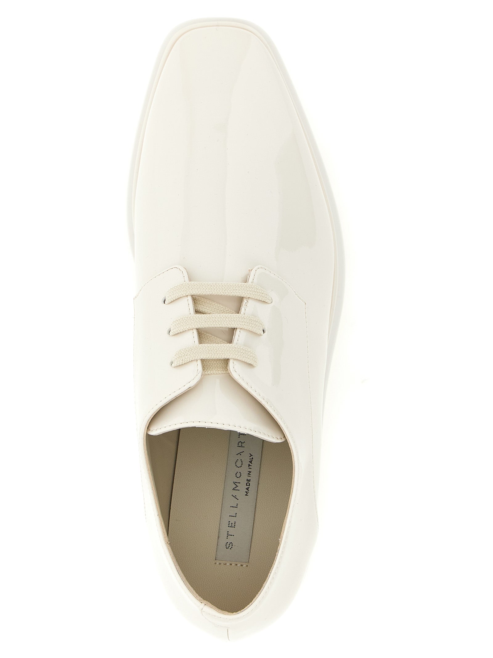Stella McCartney Weiße Keil-Sandalen aus Polyethylen