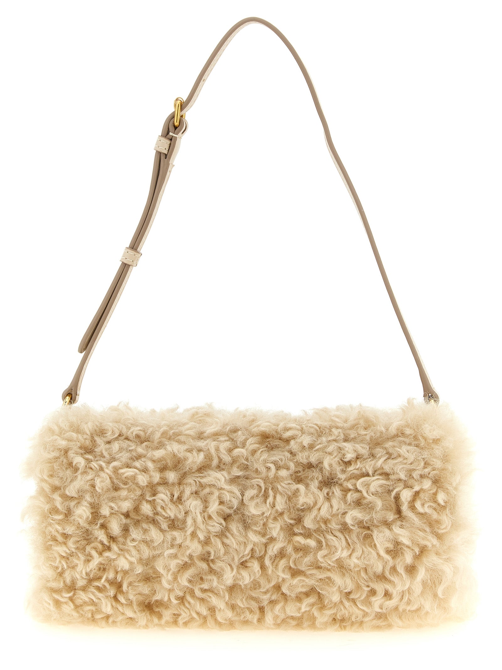 Stella McCartney Beige Clutch aus Polyester