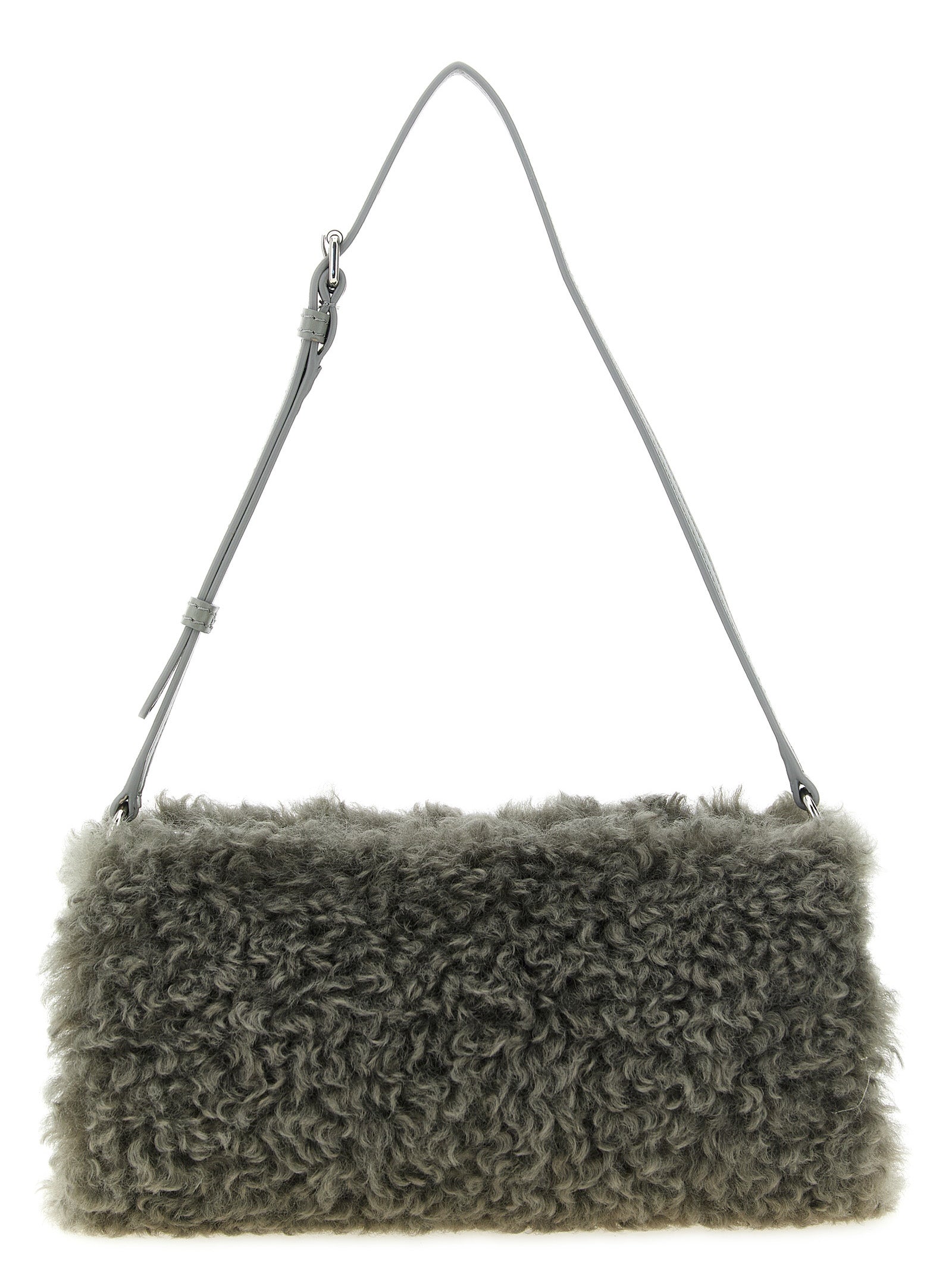 Stella McCartney Graue Clutch aus Polyester