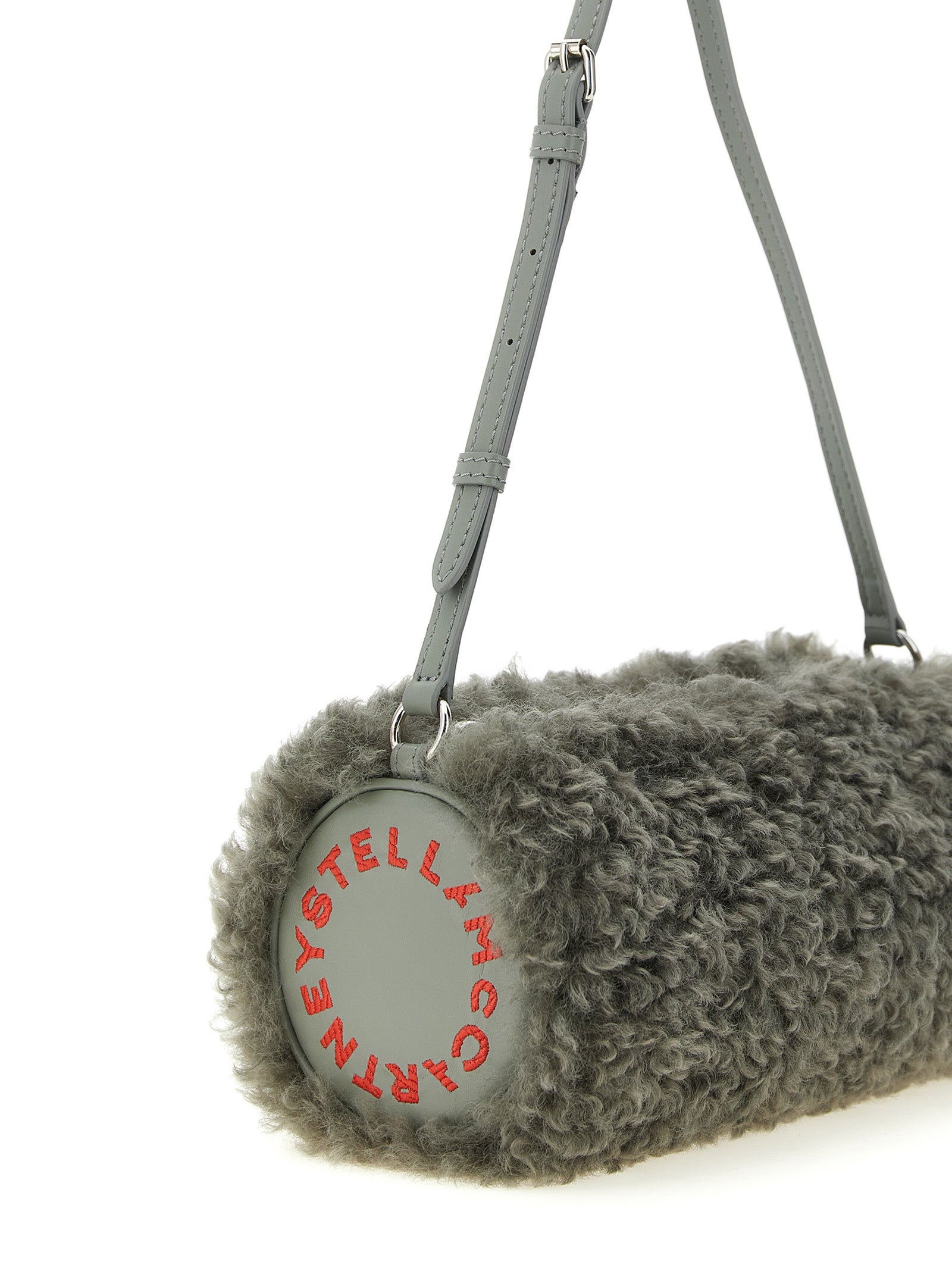 Stella McCartney Graue Clutch aus Polyester