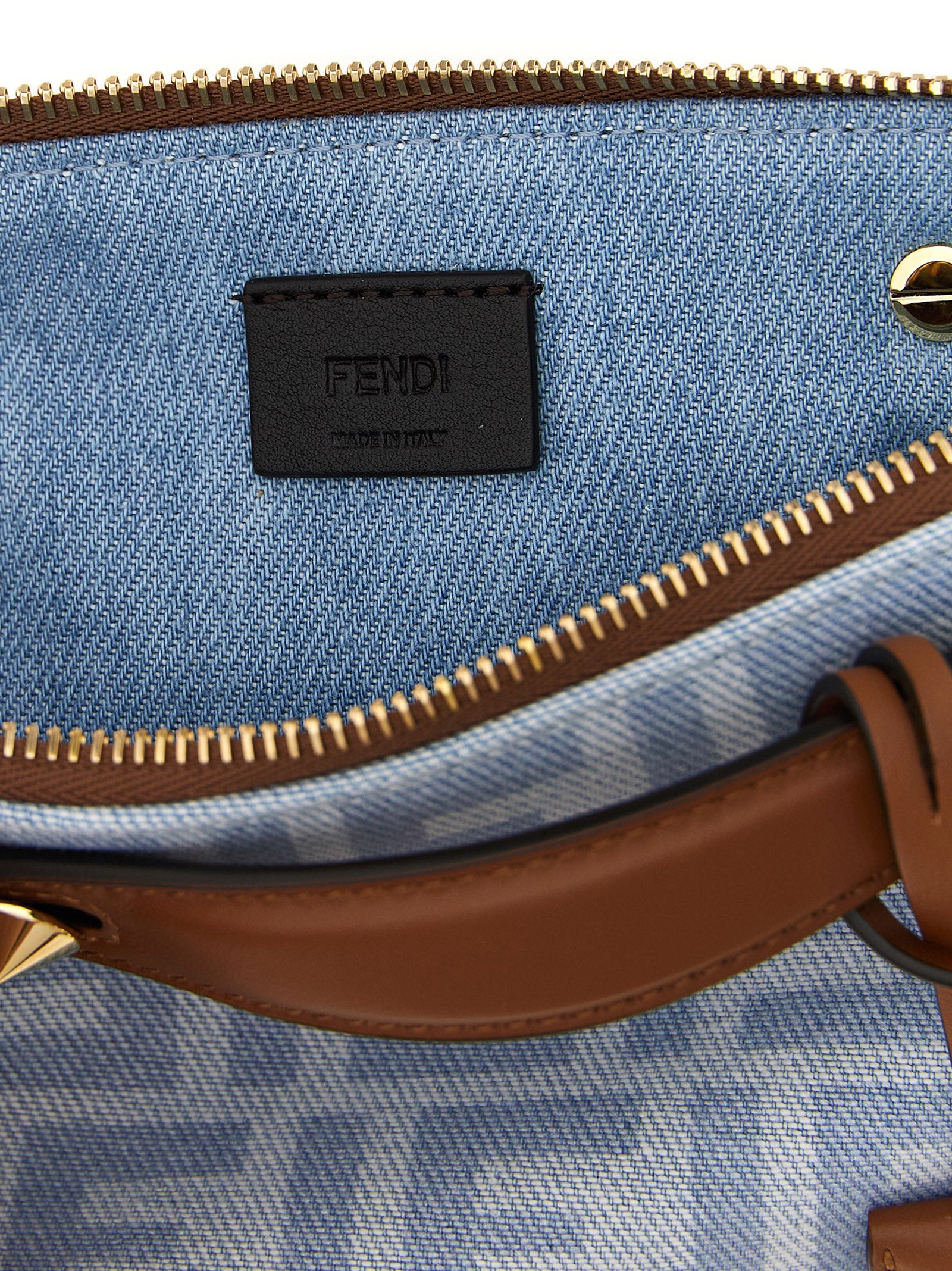 Fendi Blaue Baumwoll-Handtasche