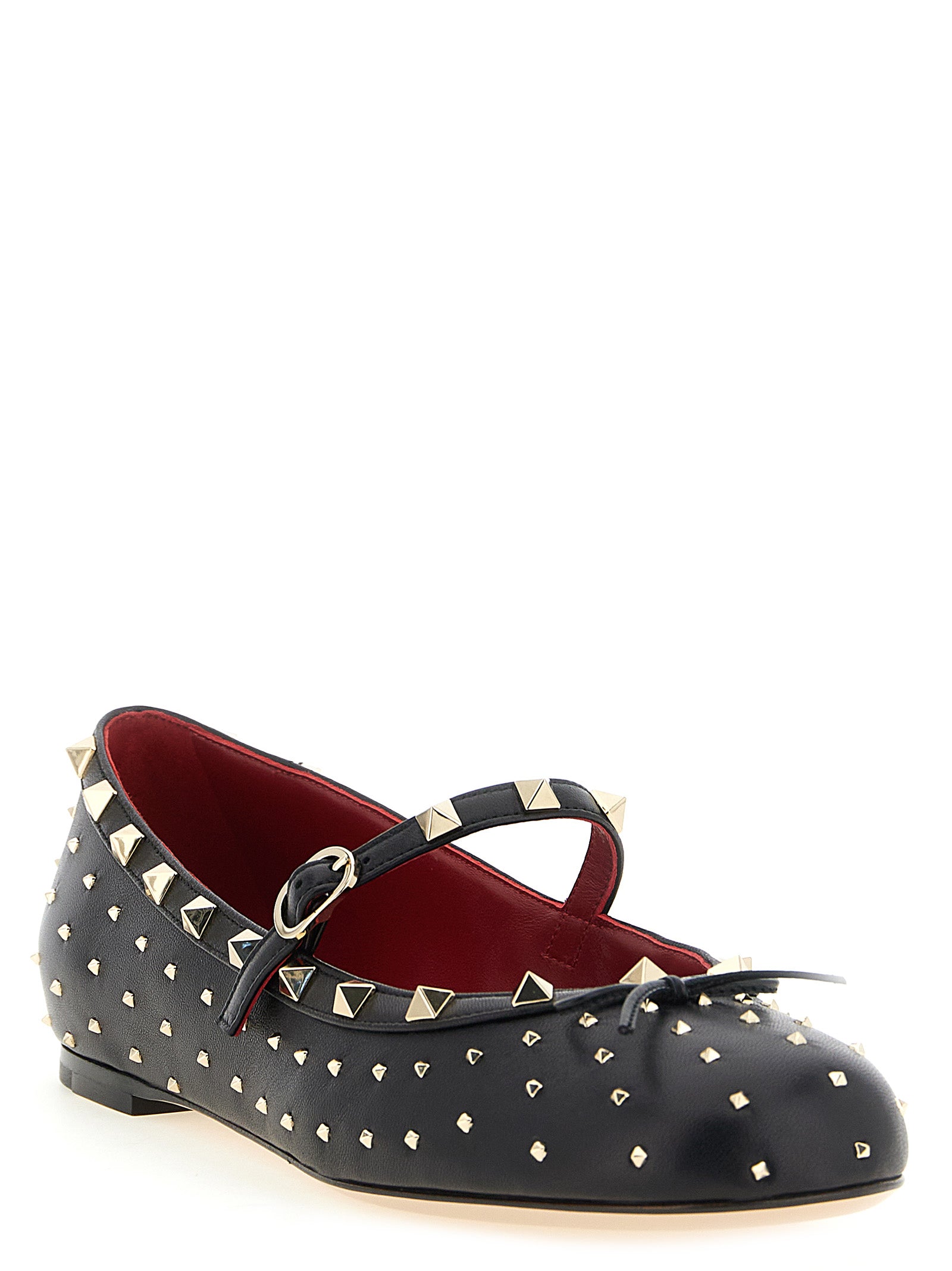 Valentino Garavani Schwarze Ballerinas aus Lammleder