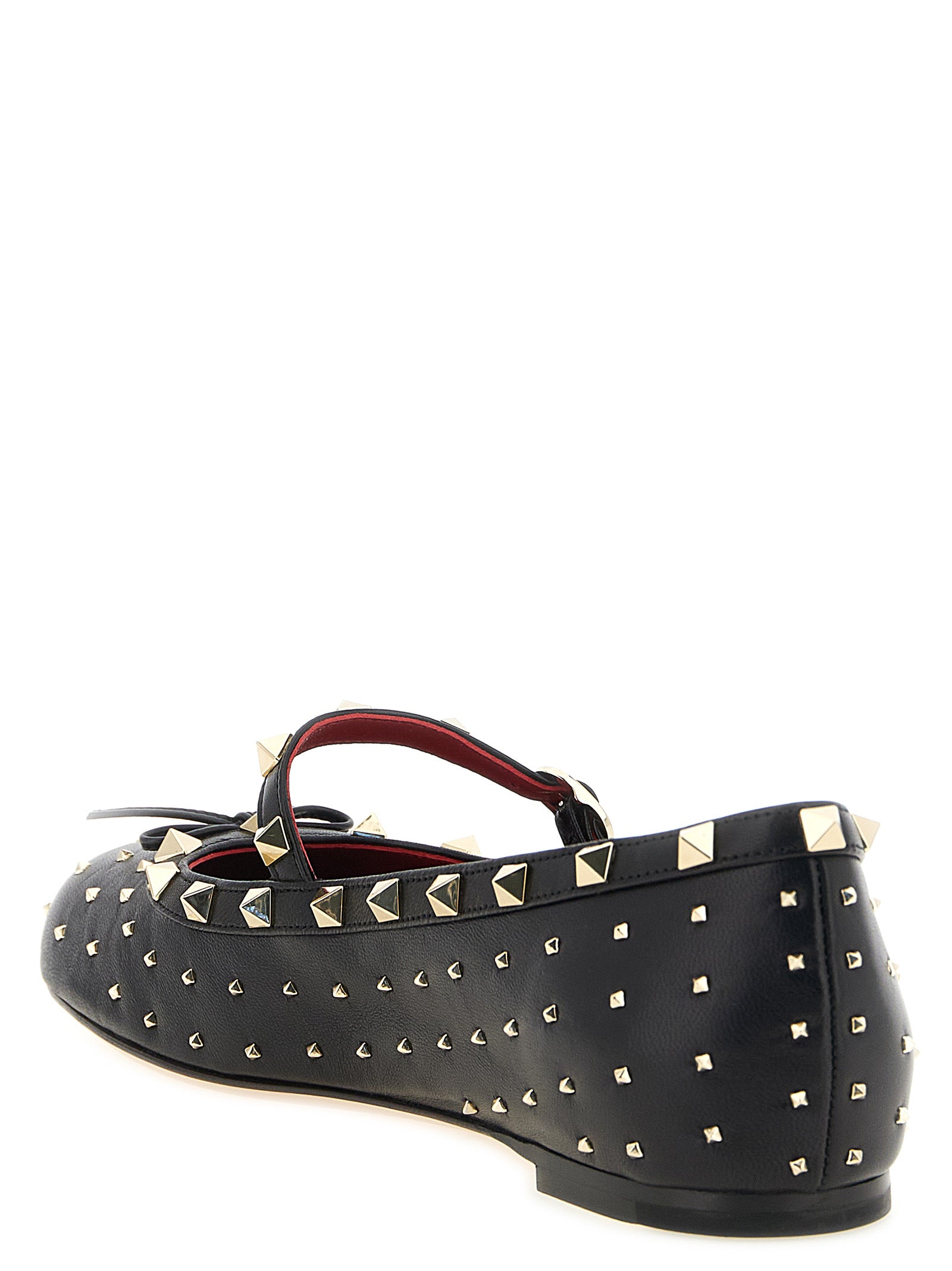 Valentino Garavani Schwarze Ballerinas aus Lammleder