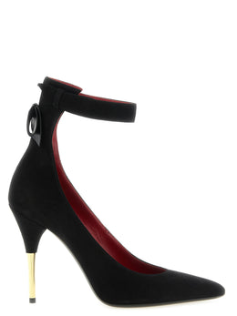 Valentino Garavani Schwarze Pumps aus Ziegenleder mit hohem Absatz