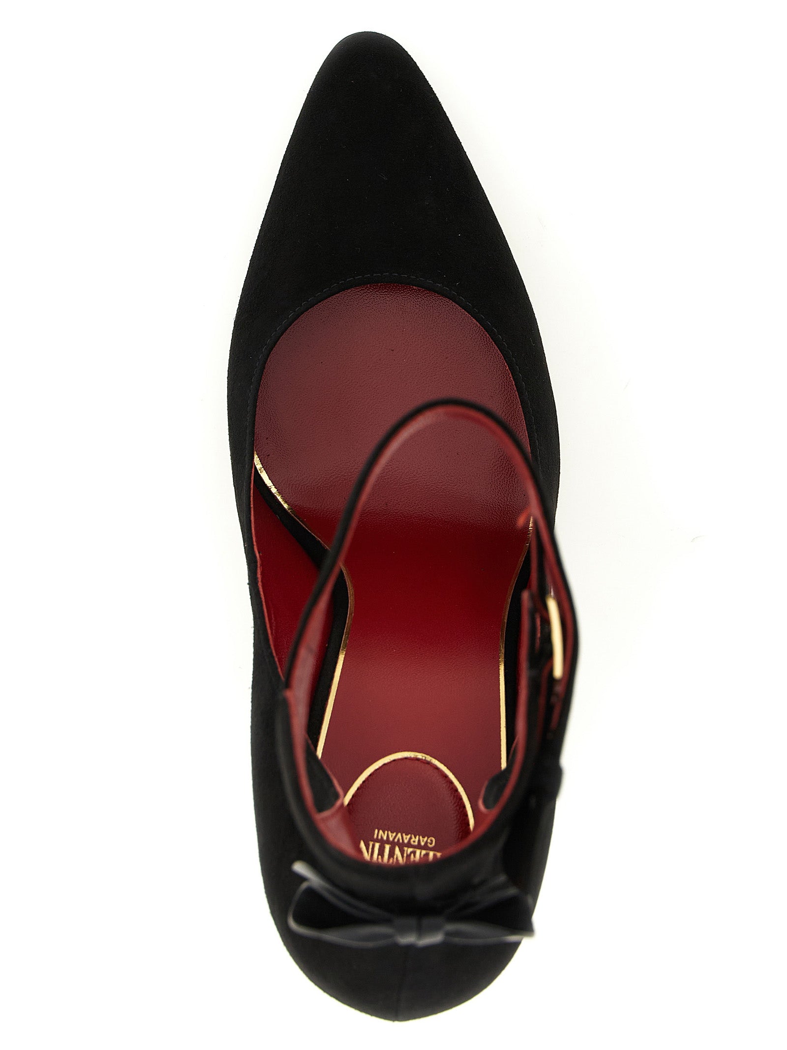 Valentino Garavani Schwarze Pumps aus Ziegenleder mit hohem Absatz