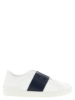 Valentino Garavani Blaue Kalbsleder Low-Top-Sneaker