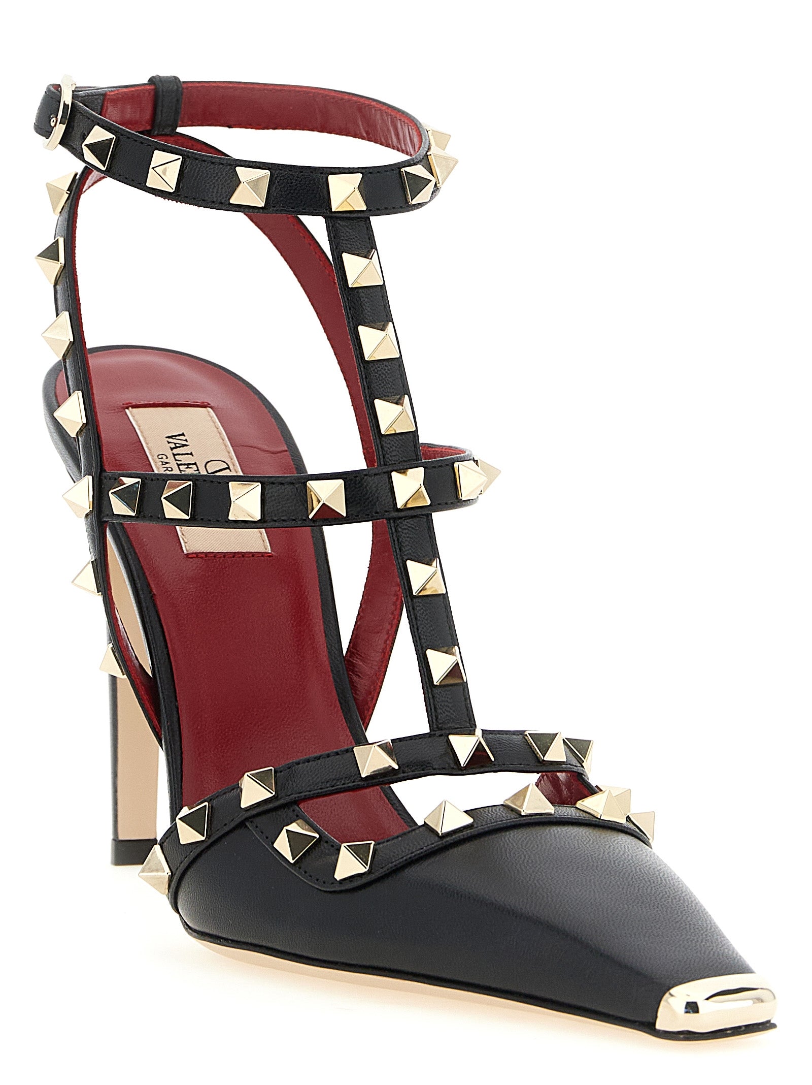 Valentino Garavani Schwarze Pumps aus Kalbsleder mit hohem Absatz