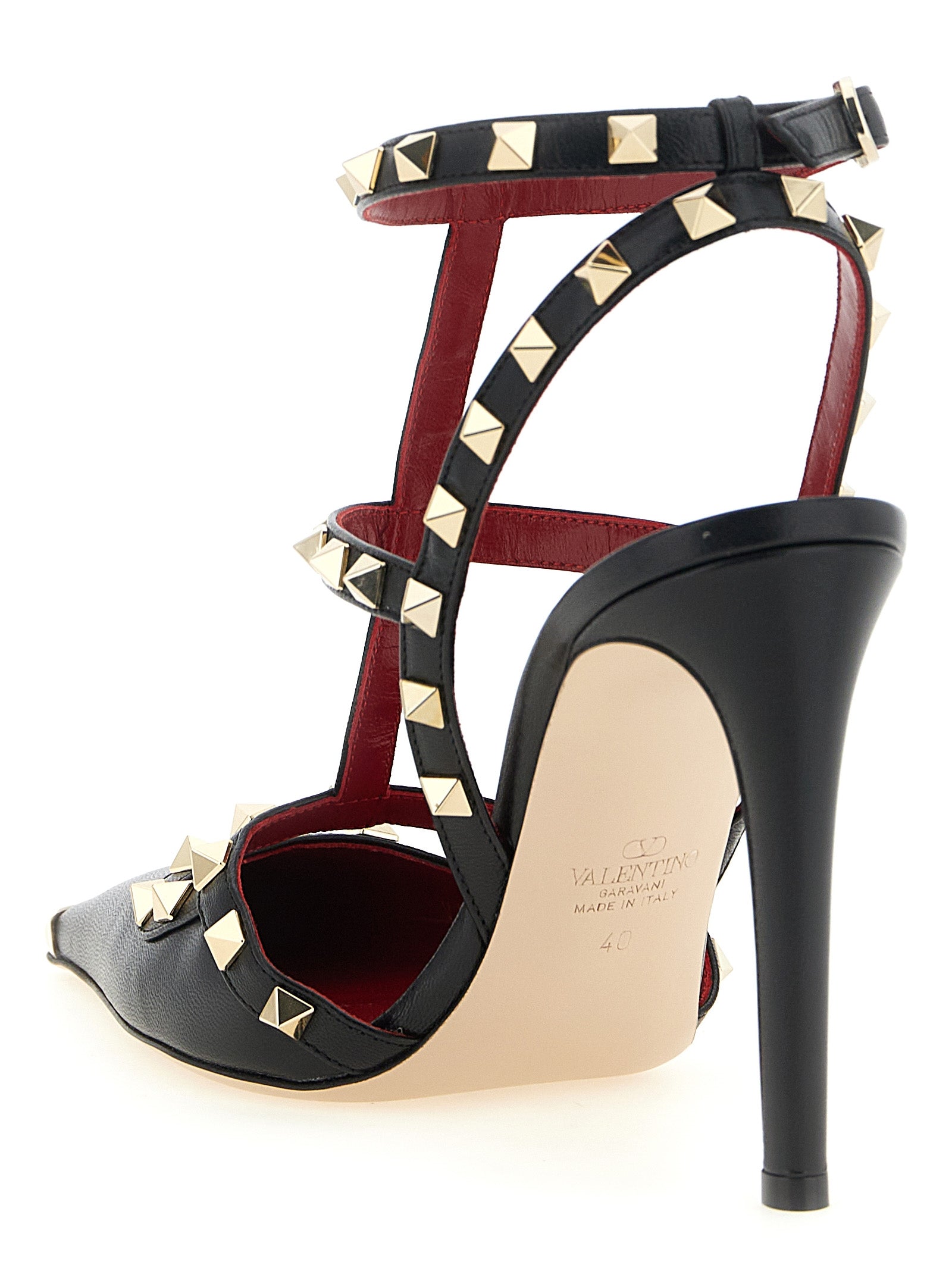 Valentino Garavani Schwarze Pumps aus Kalbsleder mit hohem Absatz