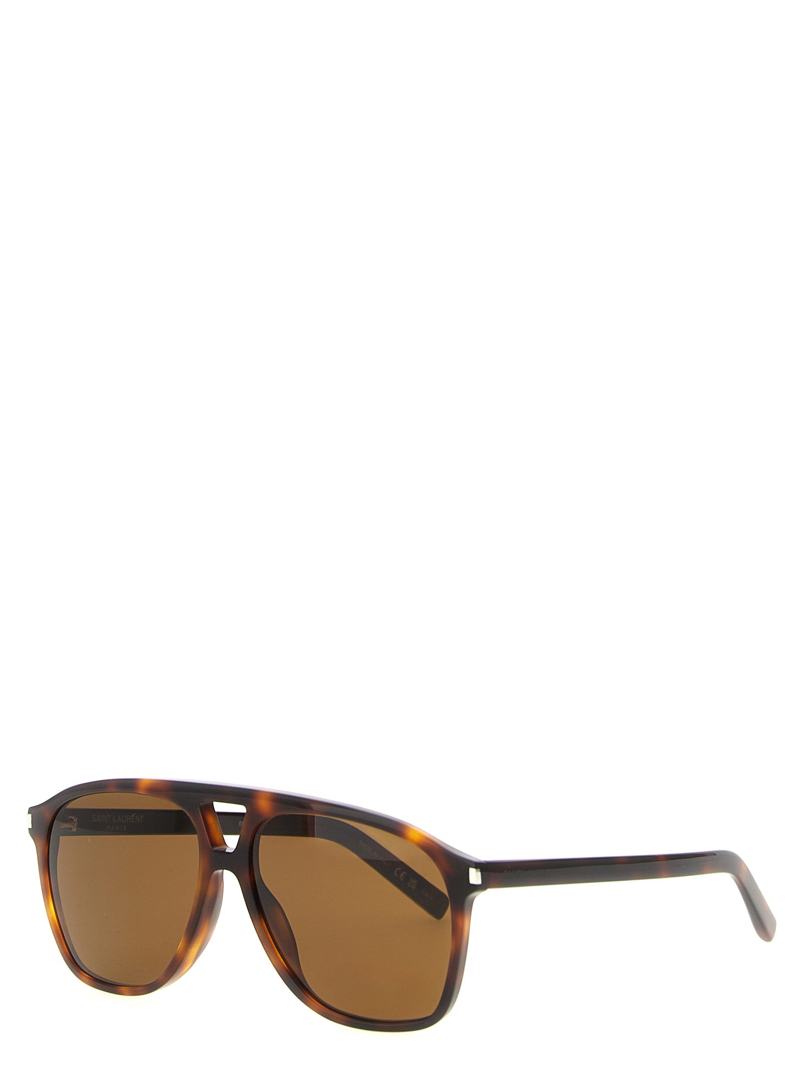 Saint Laurent Braune Sonnenbrille aus Acetat