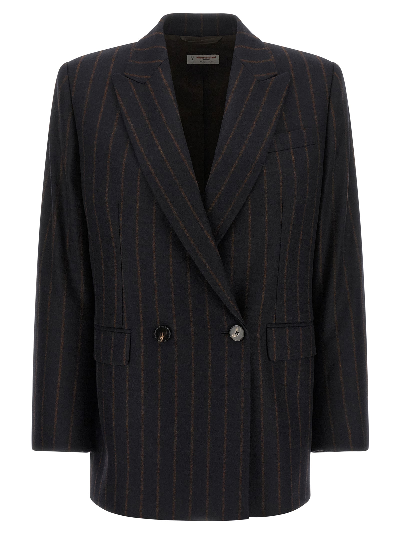 Alberto Biani Blauer Wollblazer