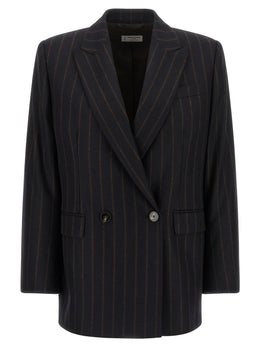 Alberto Biani Blauer Wollblazer