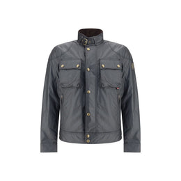 Belstaff Schwarze Baumwolljacke in voller Länge