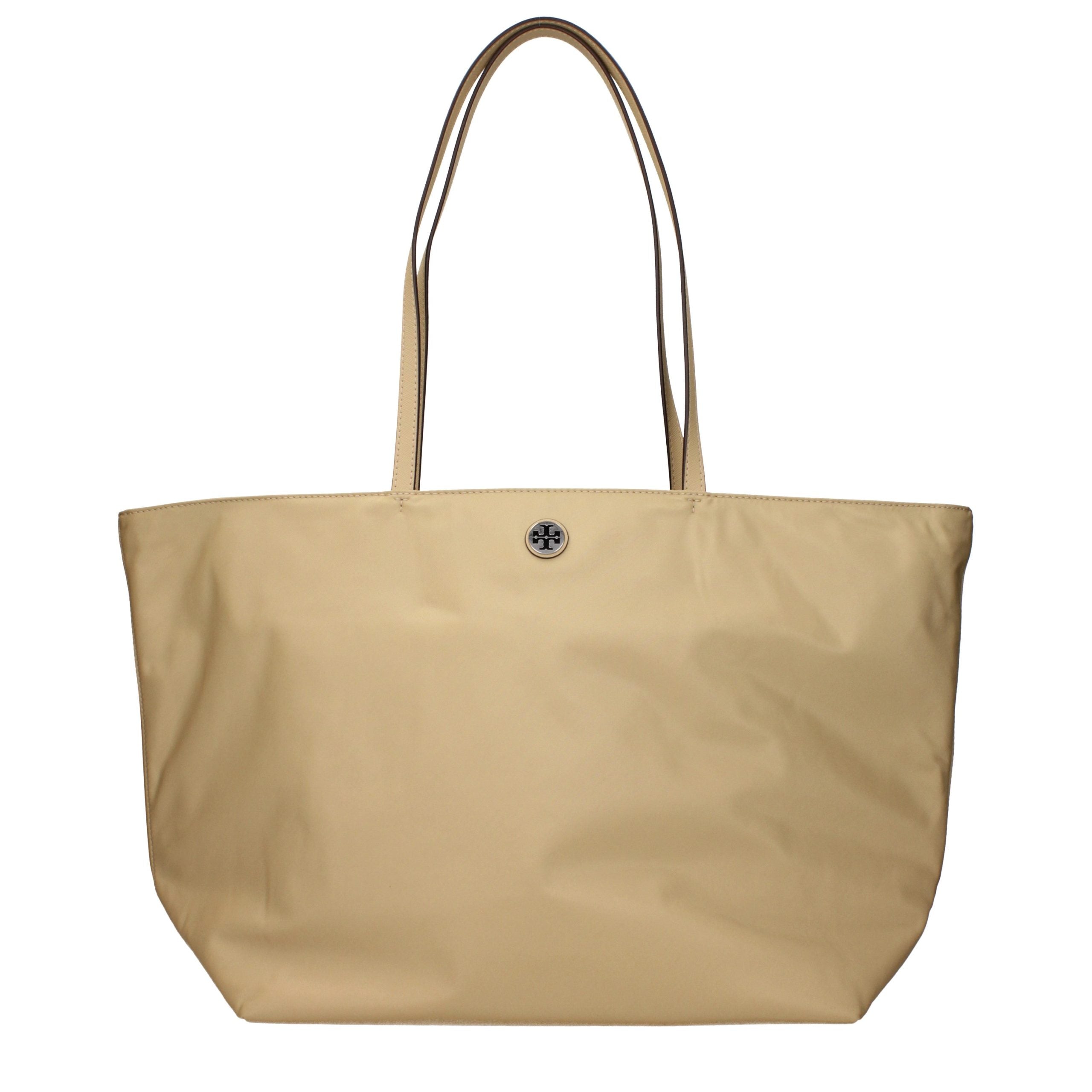 Tory Burch Beige Stoff-Schultertasche