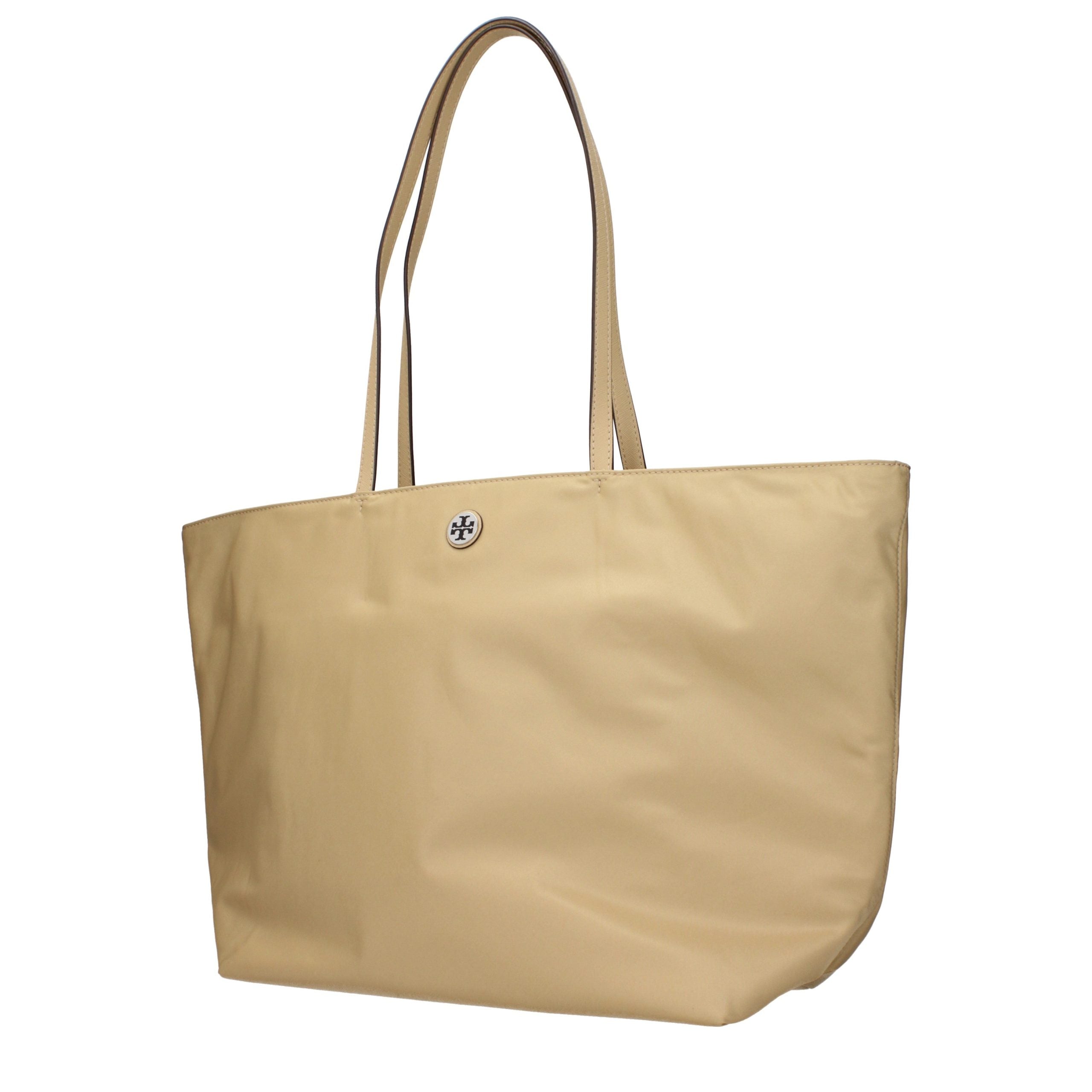 Tory Burch Beige Stoff-Schultertasche