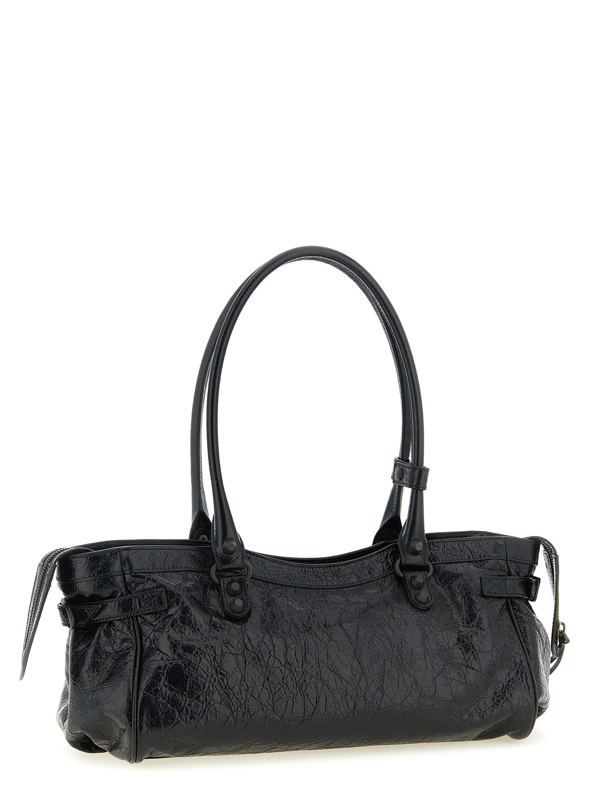 Balenciaga Schwarze Lammleder-Schultertasche