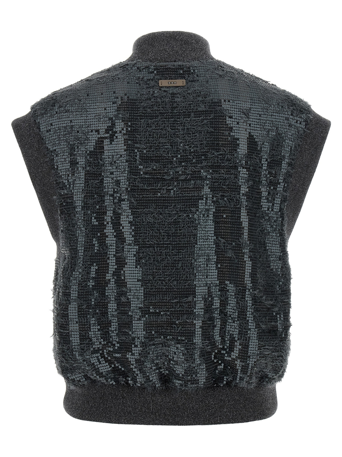 Peserico Graue ärmellose Polyester-Weste