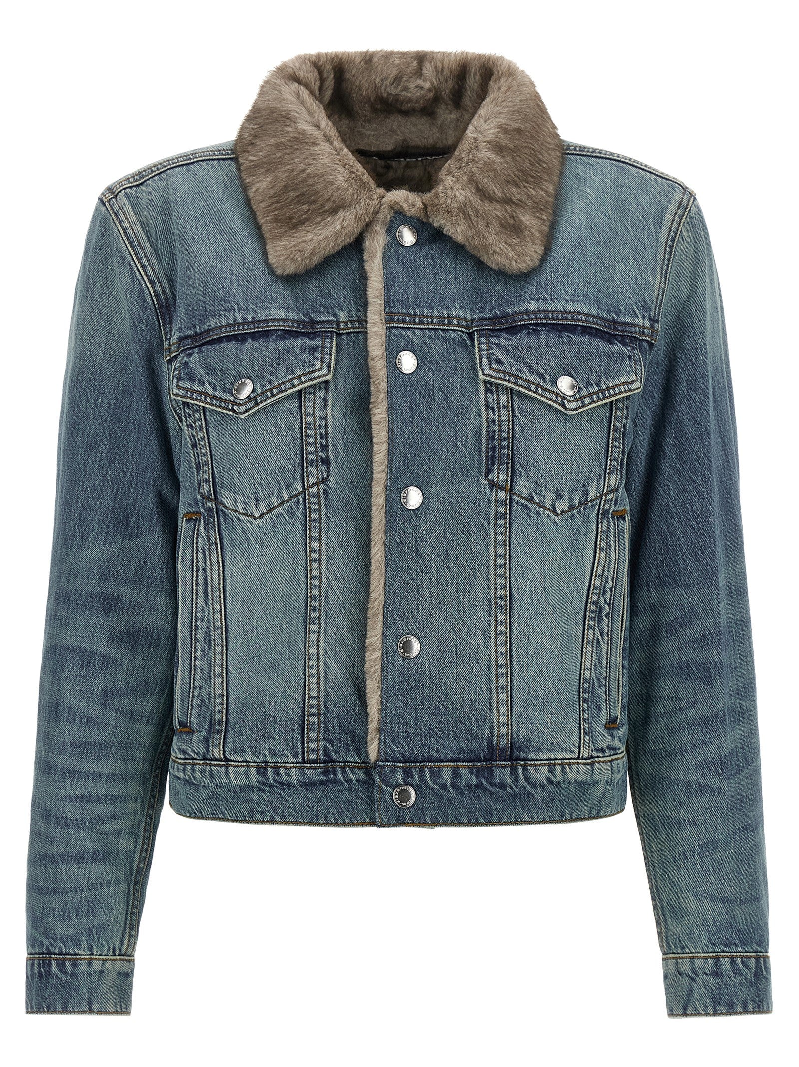 DENIM X ALEXANDER WANG Blaue Jeansjacke aus Baumwolle