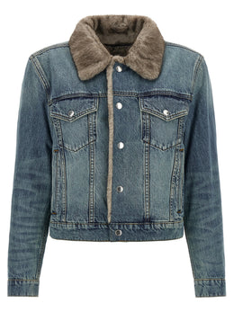 DENIM X ALEXANDER WANG Blaue Jeansjacke aus Baumwolle